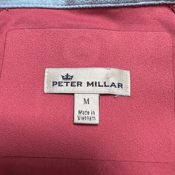 Peter MIllar Surge Soft Shield 1/2 Zip Pullover SIZE M Salmon Pink MRC Fleece - Picture 3 of 11